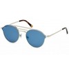 Akiniai WEB EYEWEAR WE0207-16X. Akiniai przeciwsłoneczne, Kolor mėlyna sidabrinė havana. Unisex.