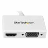 AV adapteris StarTech Rodyti Port Mini - HDMI - D-Sub (VGA) balta (MDP2HDVGW)