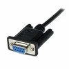 StarTech 1M Juodas DB9 NULL MODEMO KABELIS/.
