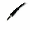 Kabelis StarTech Jack 3.5mm - Jack 3.5mm x2 0.15m juoda (MUY1MFFS)