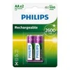 Įkraunama baterija Philips AA 2600 mAh 2 lizdinės plokštelės