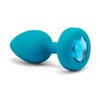 Dreamtoys B-VIBE VIBRUOJANTIS BRANGAKMENIO KAMŠTIS S/M ŽALSVAI MĖLYNAS