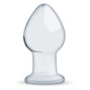 Glas Intimate Plug Model No. 26 Clear Glass Medium Size