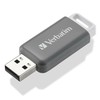 Verbatim DataBar USB 2.0 128GB pilka