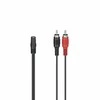 ADAPTER HAMA JACK 3,5 STEREO GN. - 2xCINCH WT.