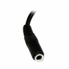 Kabelis StarTech lizdas 3,5 mm - RCA (Cinch) x2 0,15 m juodas (MUFMRCA)