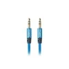 LANBERG CA-MJMJ-10CU-0010-BL Premium Cable Audio Mini lizdas, 3,5 mm 3 kontaktų. 1 m į pietus