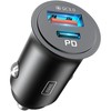 INIU automobilinis kroviklis 60 W, USB-C ir USB-A, PD 3.0, greitasis įkrovimas, metalinis, CI-710