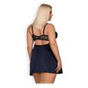 Obsessive - Drimera Babydoll &amp; Thong Mėlyna S/M