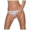 Obsessive - Alabastra Crotchless Thong Baltas S/M