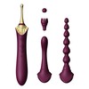 ZALO Bess 2 Velvet Violetinė Intimate Massager with Attachments, Heating