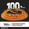 „PowerPlus Dual Power Powdpg7570“ – 20 V akumuliatorinis grandininis pjūklas, 300 mm kreiptuvas, be akumuliatoriaus ir įkroviklio