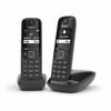 Belaidis telefonas - Gigaset AS690 Duo 14h Pokalbių Laikas, 100-Įrašų Telefonų Knyga Juodas