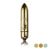 Rocks-Off RO-80mm Champagne Gold Micro Massager 1-Speed Atsparus vandeniui