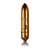 Rocks-Off RO-80mm Champagne Gold Micro Massager 1-Speed Atsparus vandeniui
