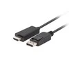 LANBERG Cable DisplayPort M v1.1->HDMI M 1.8m juodas