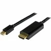 Kabelis DisplayPort į HDMI Startech MDP2HDMM1MB 4K Ultra HD Juodas 1 m