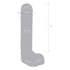 Glas Stiklas – tikroviškas briaunotas stiklo G taško dildo su kamuoliukais