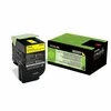 Lexmark 80C2SY0 | 802SYE Geltona standartinė našumo korporacinė kasetė (2k) | Kasetė | Geltona