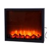 Vilde Elektrinis židinys LED metalinas juoda 41x25 cm