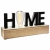 Atmosphera Lamp HOME dekoratyvinis šviestuvas su lempute, MDF, 34 x 17 cm