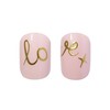 Elegant Touch Luxe Looks Nails With Glue Squoval Limited Ed Love Letters klijuojami nagai