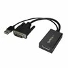 AV adapteris StarTech DVI-D – DisplayPort + USB-A juodas (DVI2DP2)