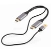 HDMI į DisplayPort adapterio laidas su USB jungtimi