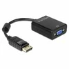 DELOCK Adapteris DP-St > VGA-Bu 22.5cm juodas