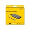 „Delock USB Type-C™“ prijungimo stotelė 4K – HDMI / DP / USB 3.0 / SD / LAN / PD 3.0