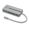 USB-C Dokavimo Stotis - LINDY DST-Mx Duo, USB-C Nešiojamojo Kompiuterio/MacBook Mini Dokų Stotis, PD 3.0 100W, USB 3.2 Gen 1, Gigabit Ethernet, Audio, Baltas