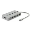 USB-C Dokavimo Stotis - LINDY DST-Mx Duo, USB-C Nešiojamojo Kompiuterio/MacBook Mini Dokų Stotis, PD 3.0 100W, USB 3.2 Gen 1, Gigabit Ethernet, Audio, Baltas