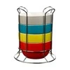 5five Simply Smart Keraminiai dubenys, dubenys ant metalinio stovo, 500 ml, rinkinyje 4 vnt