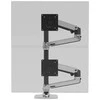 Laikiklis Ergotron - LX Dviguba Stacking Arm, Tall Pole - poliruotas aliuminis