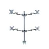 Newstar FPMA-D935D4 monitoriaus laikiklis arba stovas 68,6 cm (27") Gnybtas Sidabras