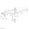 Laikiklis Neomounts by Newstar Select Tilt/Turn/Rotate Triple Desk Mount (spaustukas) trims 10-27" Monitorius ekranams, reguliuojamo aukščio - Juodas