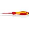 KNIPEX IZOLIUOTAS PLOKŠČIAS ATSUKTUVAS 2,5×0,4x75mm