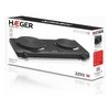 Haeger HP-02B.013A Double Disc Elektroplitina ar 2 sildelementiem 2250W