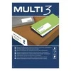 Multi 3 Lipnios etiketės Multi3, A4, 105x40mm , 14 etikečių lape, 100 lapų, baltos spalvos