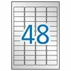 Lipnios etiketės Apli, A4, 45.7x21.2mm, 48 etiketės lape, 20 lapų, sidabrinės spalvos