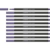 Metalinė flomasteris - STABILO Pen 68 metalinis - Rinkinys x 10 flomasterių vidutinės galvutės - Lilas