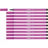 STABILO AQUACOLOR flomasteriai - 10 vnt. - Tamsiai rožinė - 1mm antgalis - Opaques