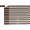 Stabilo Pieštukas - PEN - 68 - Vidutinė smailė 1 mm - Ruda spalva - Vandens pagrindu pagaminta rašalas