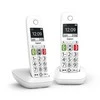 Belaidis Telefonas - Gigaset E290 Duo Dideli Mygtukai, 150 Telefono Knygos Įrašų, Balta