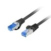 LANBERG patchcord kat.6A FTP LSZH CCA 10m juodas
