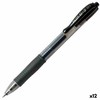 Pilot Pen Gelio rašiklis Pilot G-2 07 Juoda Kamuolys 0,4 mm (12 vnt.)