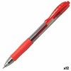 Pilot Pen Gelio rašiklis Pilot G-2 07 Raudona Kamuolys 0,4 mm (12 vnt.)