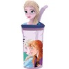 STOR Užšaldyta 3D taurė su šiaudais 360 ml