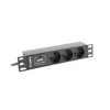 LANBERG PDU-03F-0200-BK PDU 10 1U 16A 3x 230v Schucko 2m Juodas