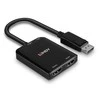 Lindy DisplayPort arba 2x HDMI MST juoda